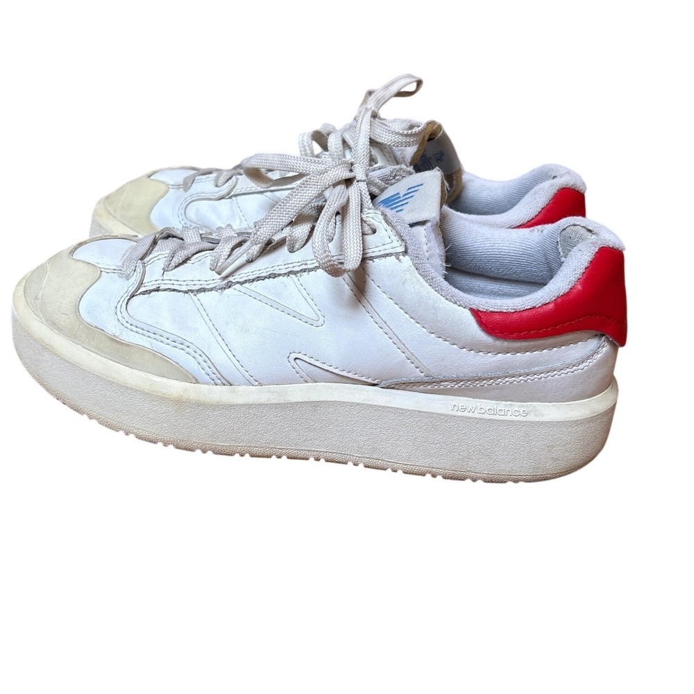 New Balance CT302 Sneakers Mens White Red Good Platform Court CT302LH SIZE 8.5